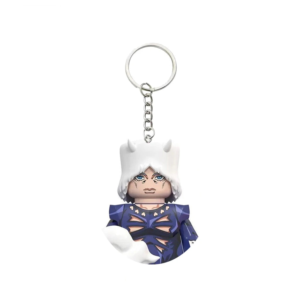 Minifigura de bloques de Wes Bluemarine con llavero