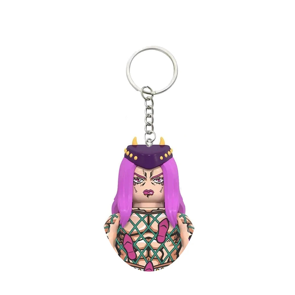 Minifigura de bloques de Narciso Anasui con llavero