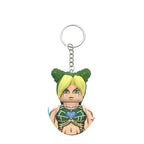 Minifigura de bloques de Jolyne Kujo con llavero