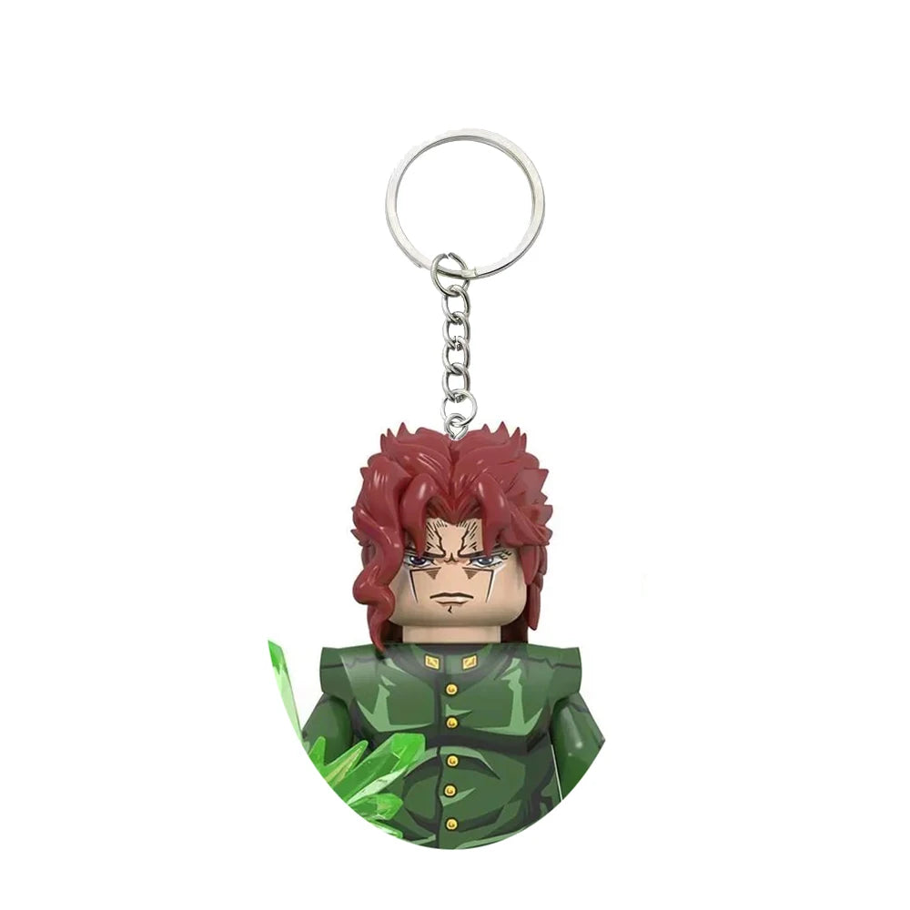 Minifigura de bloques de Noriaki Kakyoin con llavero