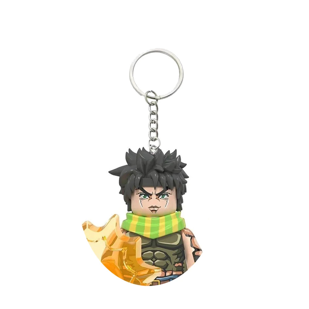 Minifigura de bloques de Joseph Joestar con llavero