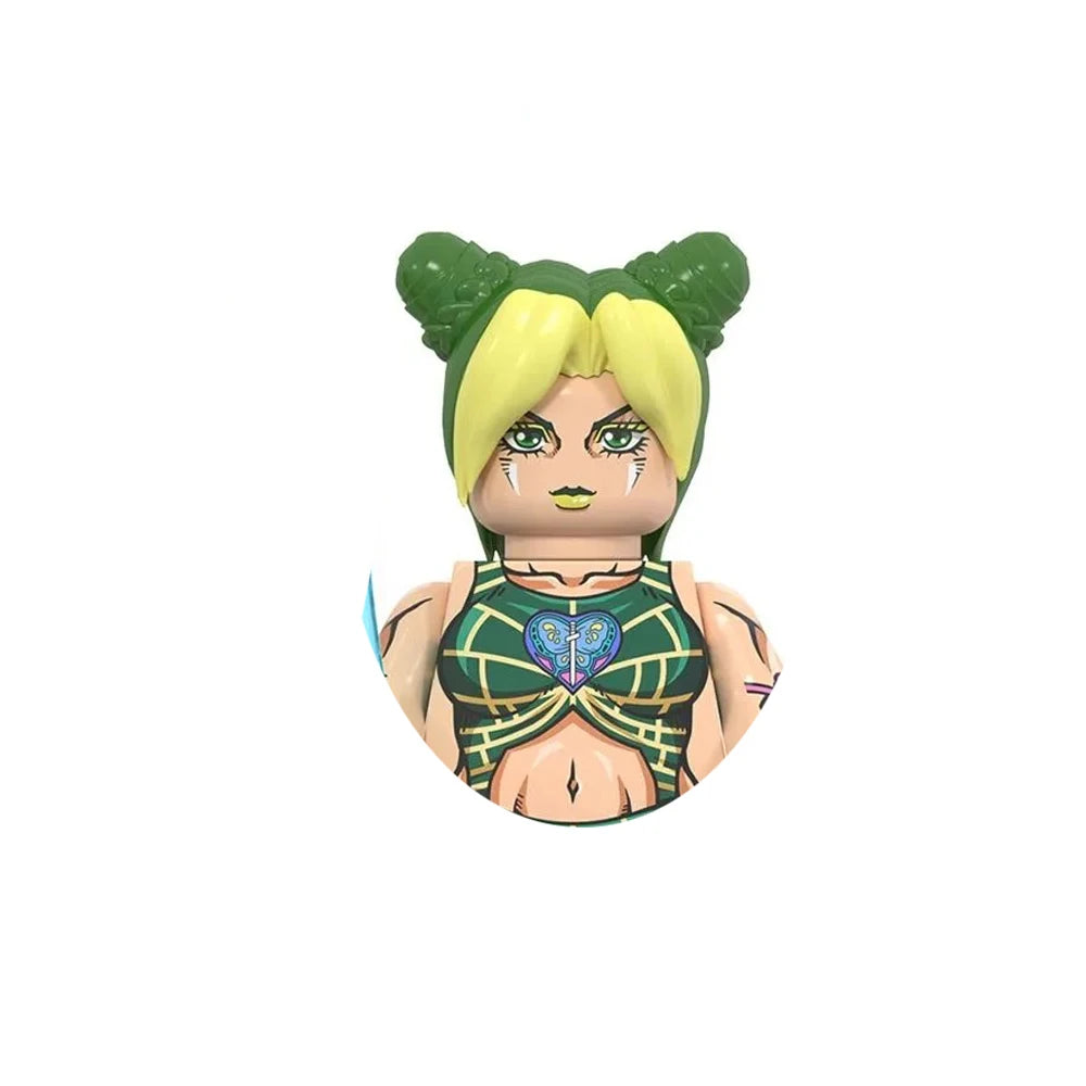 Minifigura de bloques de Jolyne Kujo, solo figura